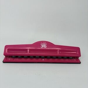 Create 365 The Happy Planner 11 Hole Punch - Hot Pink Adjustable 8 or 9 Punch